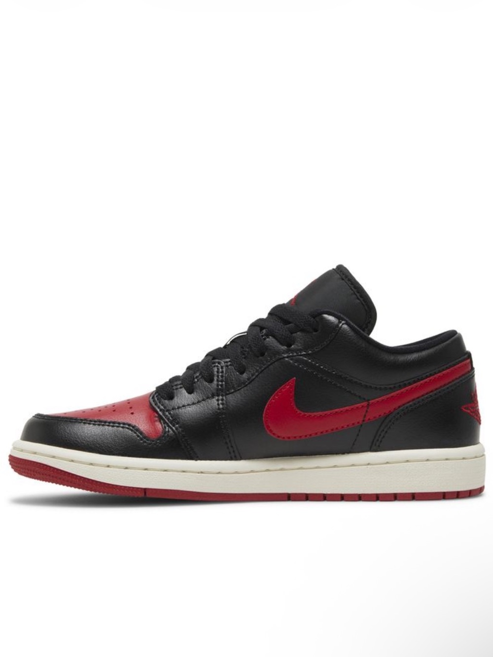 Nike Air Jordan 1 Low 'Bred Sail Women’s Shoes Size 10 - Picture 13 of 15